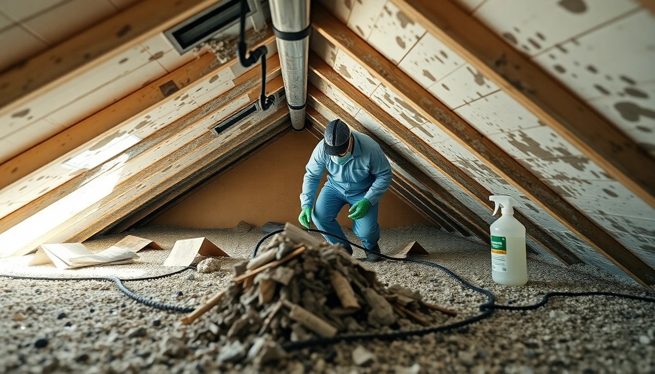 Storm Damage Attic Mold Cleanup